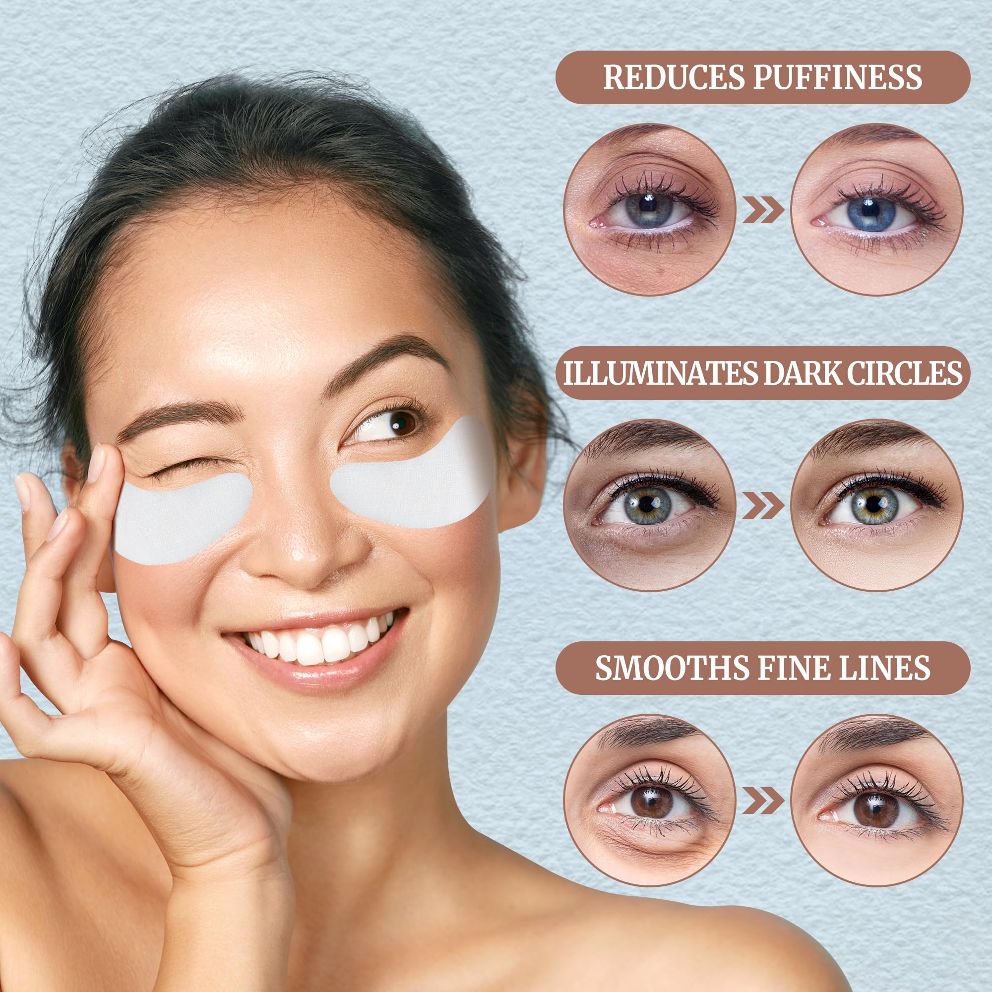 Pedobi 80Pcs Castor Oil Pack Wrap, Castor Oil Patches for Eyes, Highly Absorbent Castor Oil Wrap Organic Cotton, No Wash, Easy to Use, Anti-Seepage(Oil Not Included)