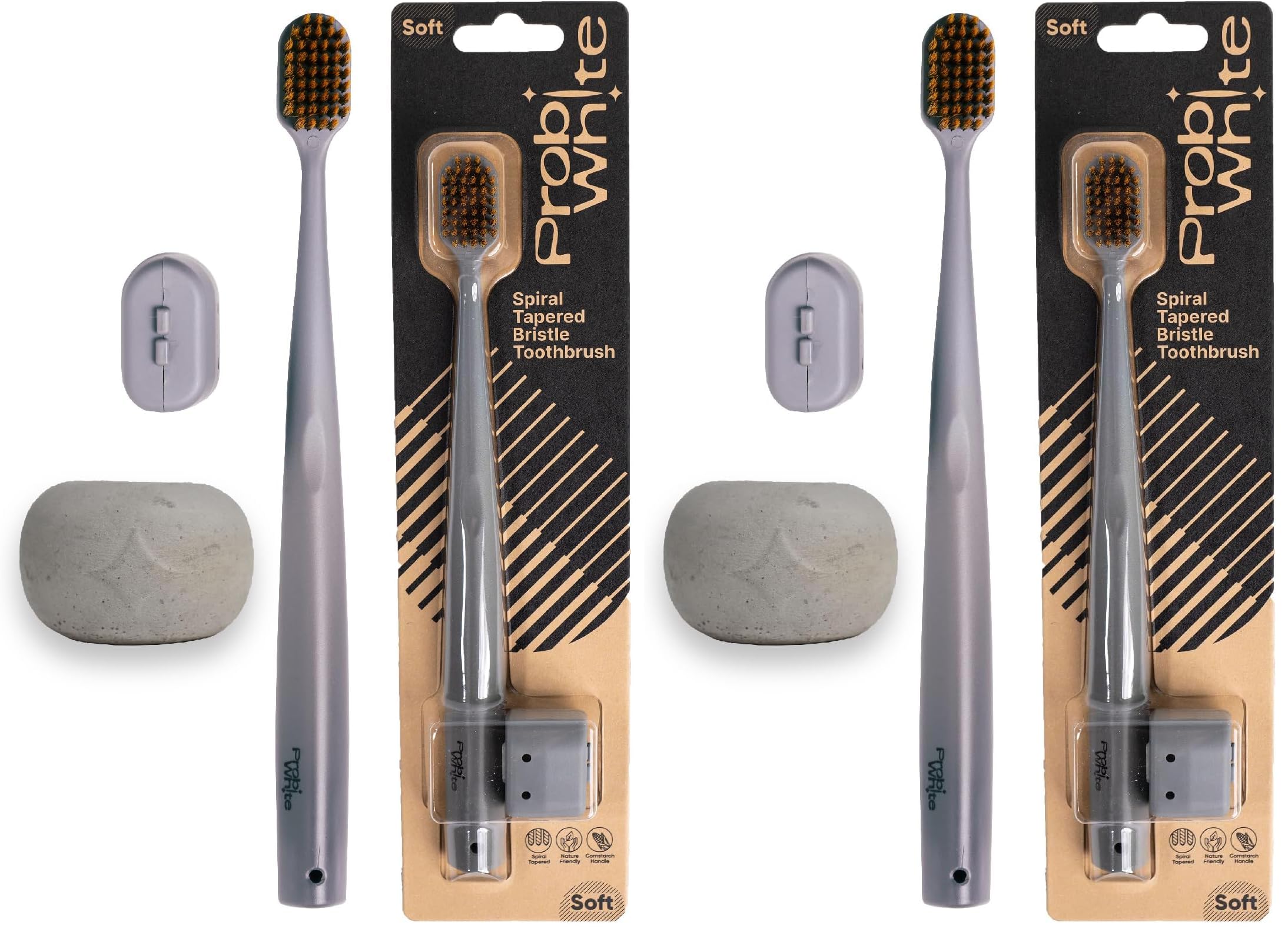 Probident Diş Fırçası Spiral - Gri (2 paketi)