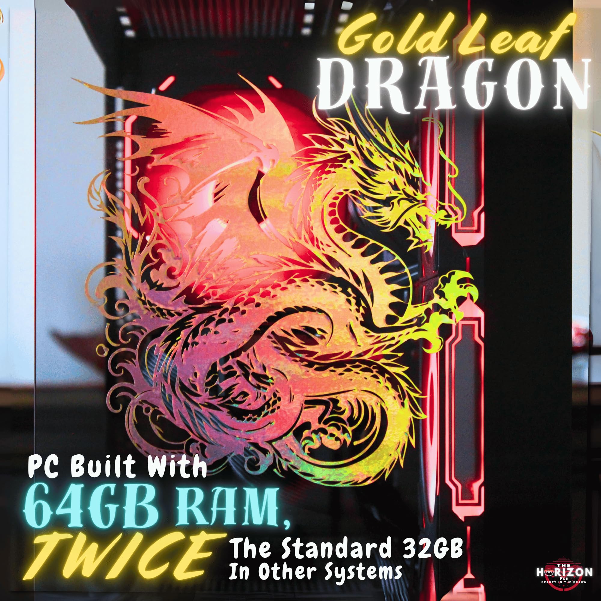 The Horizon Autherium I9 RTX Gaming PC || Core I9 CPU || RTX 5070 OC || 64GB RAM || 5TB Storage || 1.2GB/s WiFi, VR and Gaming Ready || Windows 11 PRO