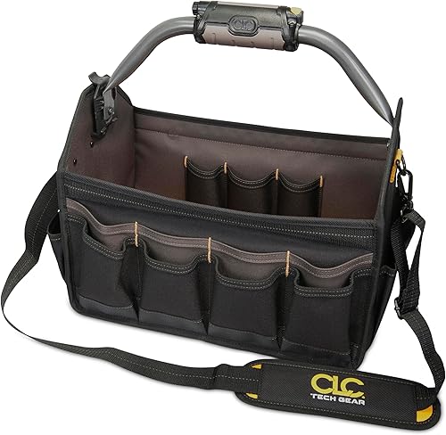 Miniatura 3 de Custom Leathercraft L234 15-Inch 22 Pocket Tech Gear Light Handle Open Top Tool Carrier