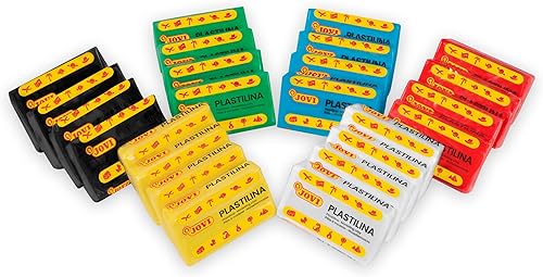 Miniatura 5 de Jovi - Paquete de plastilina, arcilla de modelado reutilizable y no seca, 24 barras de plastilina de 1.75 onzas, 100% a base de vegetales, surtido