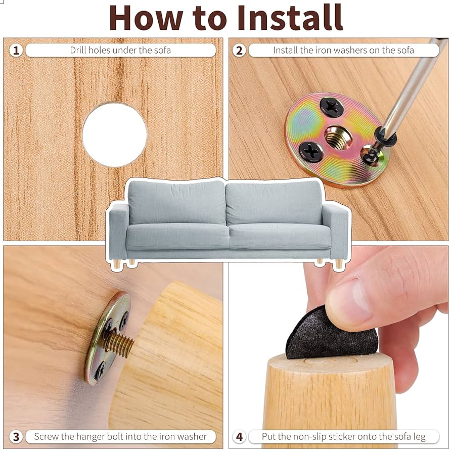 訳アリ⭐️8本⭐️4本セット2組販売15cm 家具 脚 木製 ソファ　DIY脚だけ 訳アリ⭐️8本⭐️4本セット2組販売15cm 家具 脚 木製