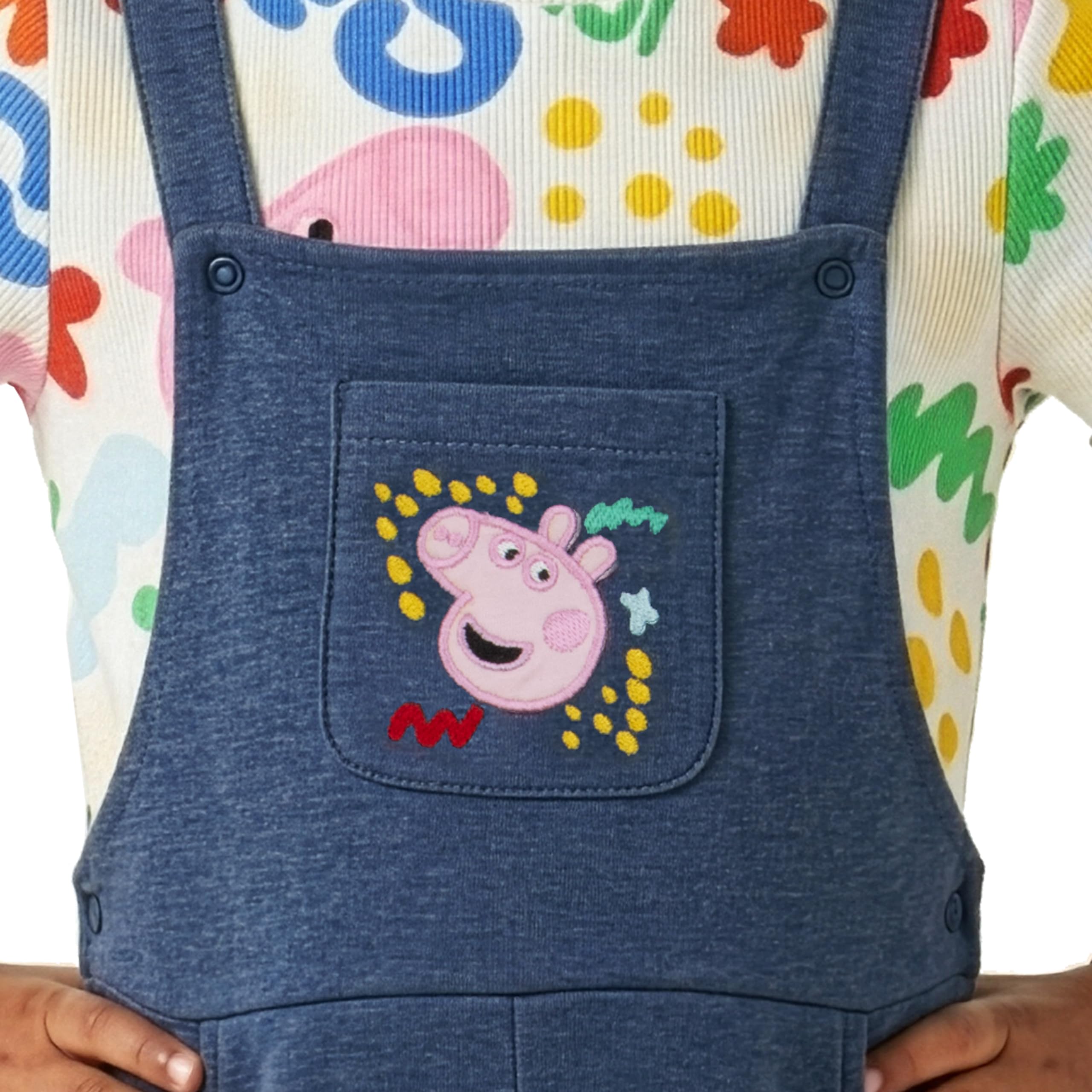 Peppa Pig Completo Vestito Bambina, Vestito con Maglietta Ragazza, Abbigliamento Bambina