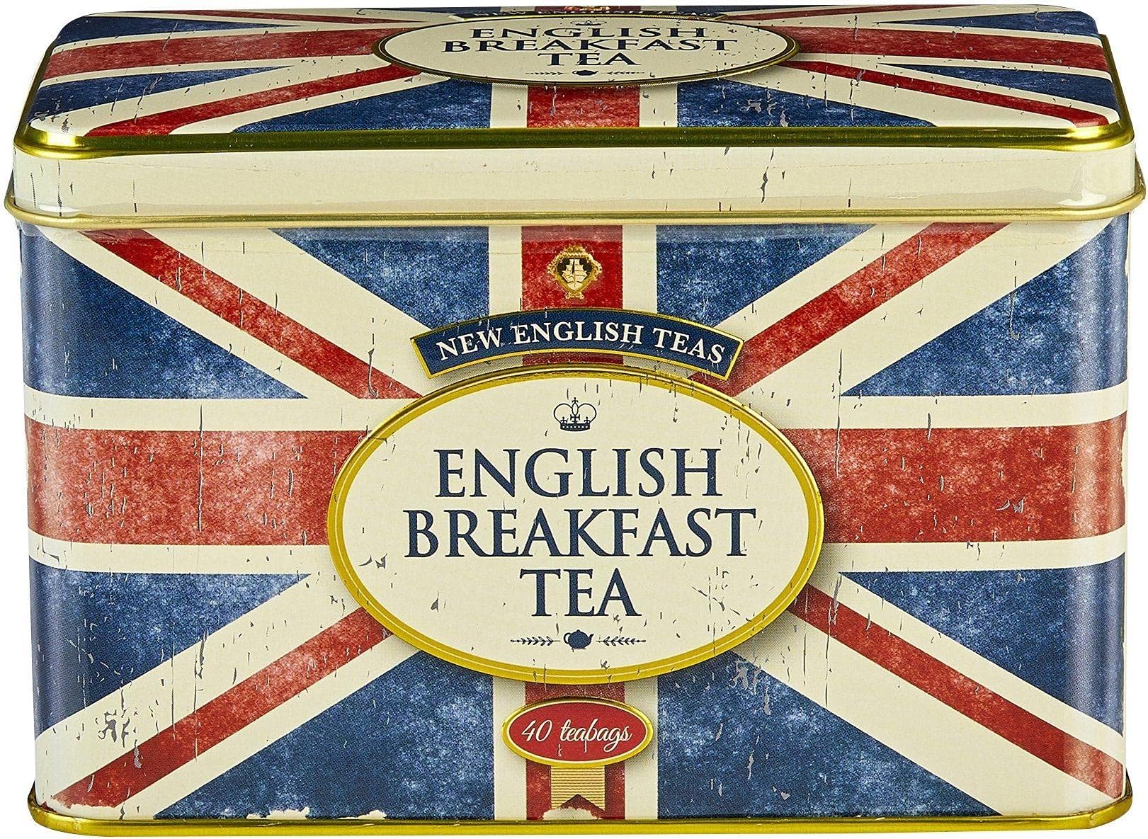 Union Jack English Breakfast Tea Bags 40 Packs Tea Can