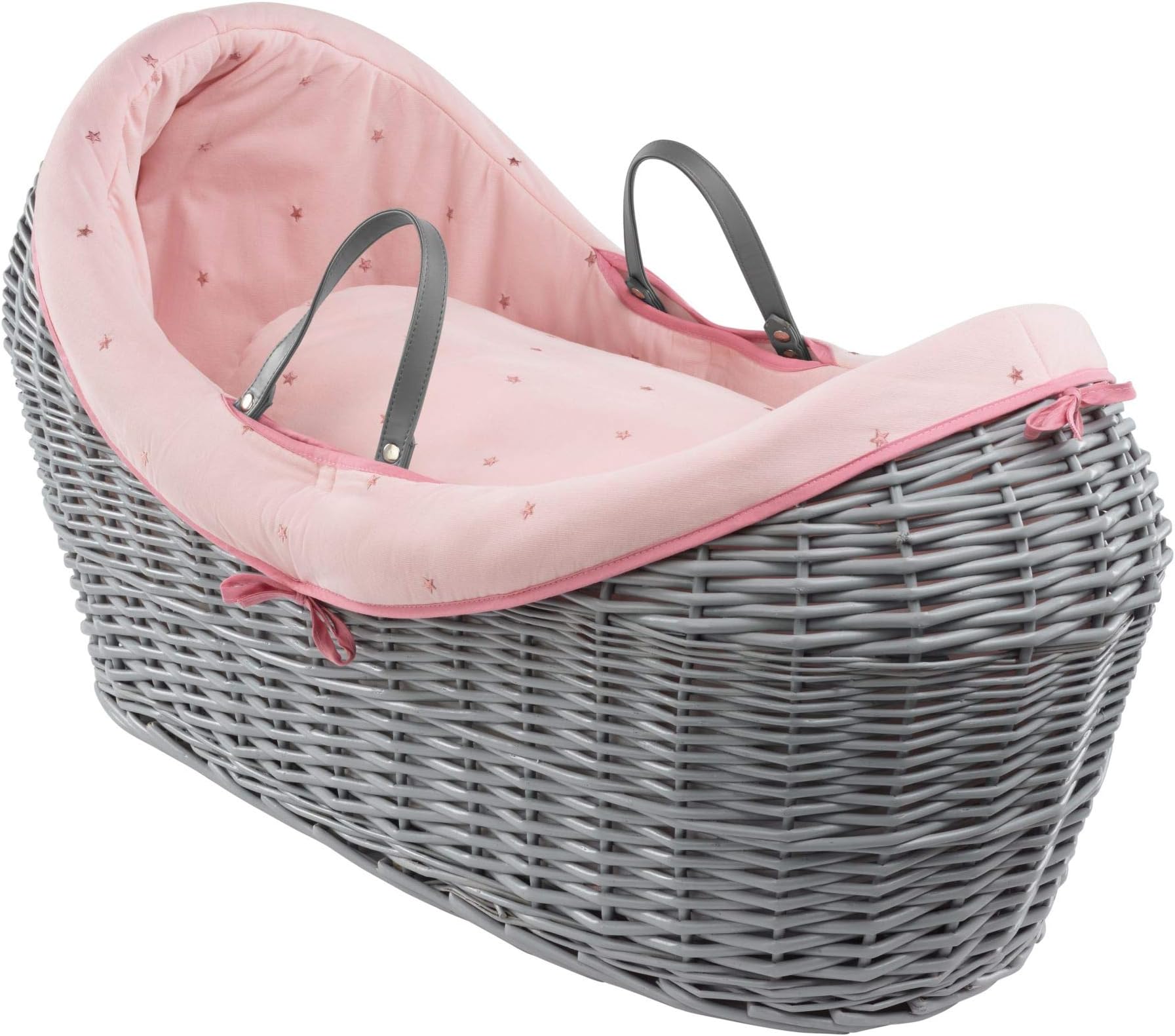 CLAIR DE LUNELullaby Stars Grey Wrapover® Noah Pod®, Blush Pink