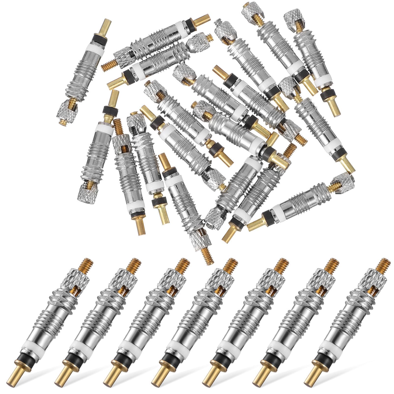 Mipcase 20pcs Valve Core, Bike Replacement Tubeless Valve Core for Tubeless Road Bike Tire
