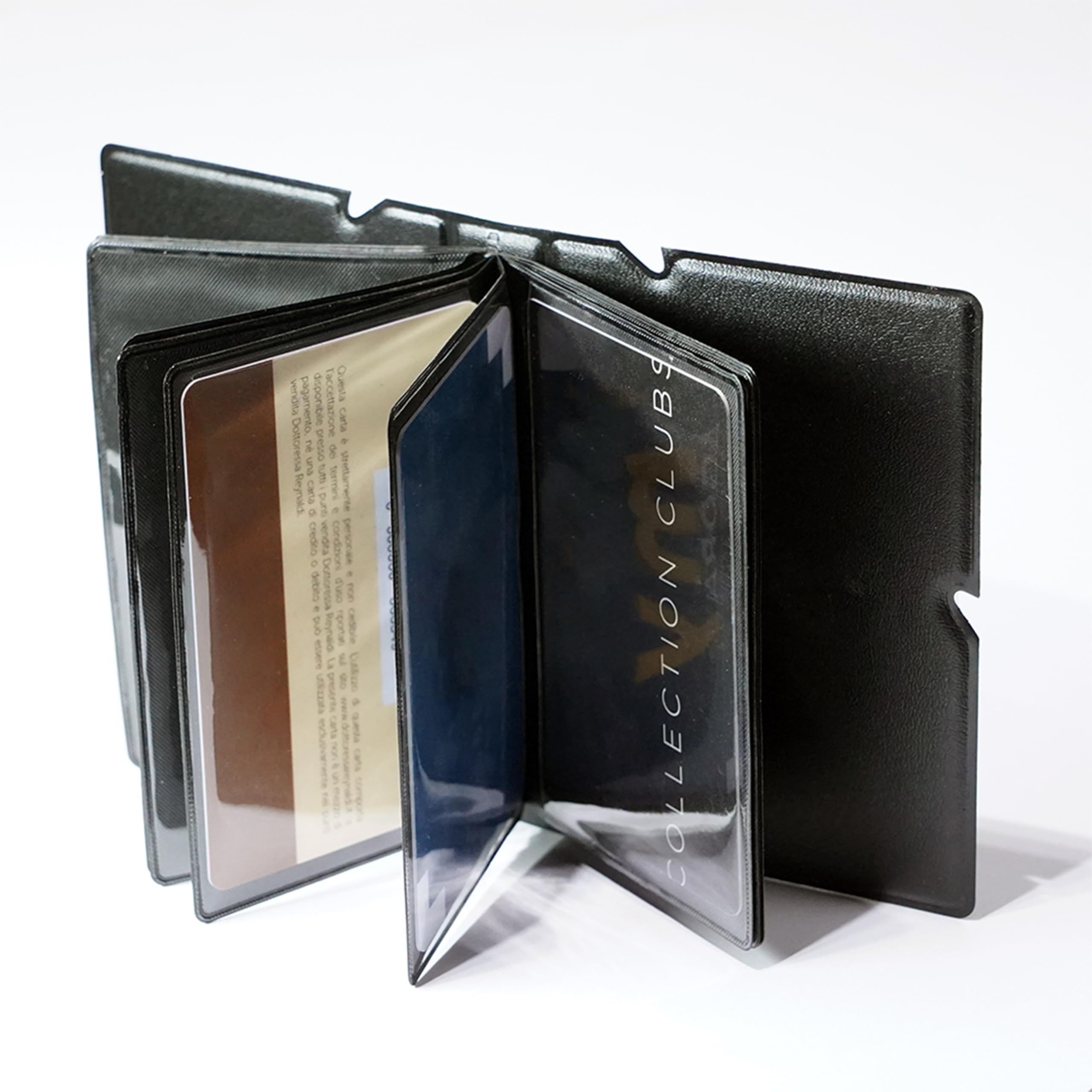 Album Tascabile Porta Foto e Carte – 28 Slot Interni – Mini Raccoglitore con Chiusura Elastico – Formato Compatto 9,5 x 5,5 cm – Tasca Trasparente – Design Minimal Elegante - 1