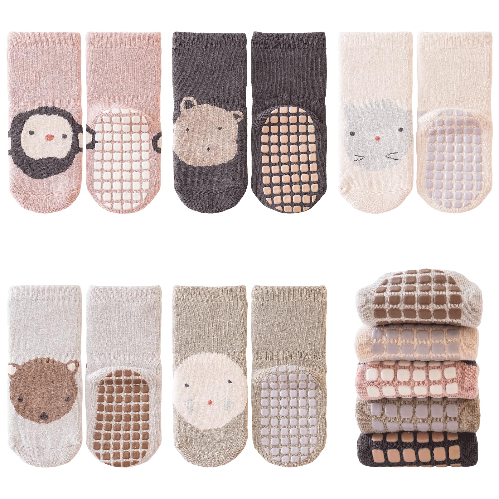 outfit spring Calzini Antiscivolo Bambino Bambina Calze Antiscivolo in Cotone Motivi Animali Neonata Bambini Calzini Invernali 0-12 Mesi 1-5 Anni Compleanno Regalo