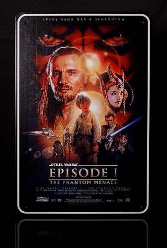 Letreros de pared de estrellas de guerra de estilo retro, divertido póster de película famosa, decoración de pared de cueva de hombre para bares,