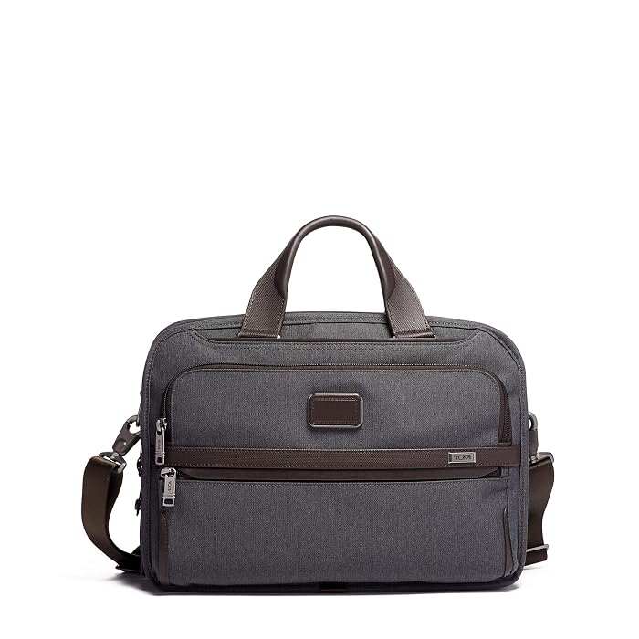 tumi triple compartment brief