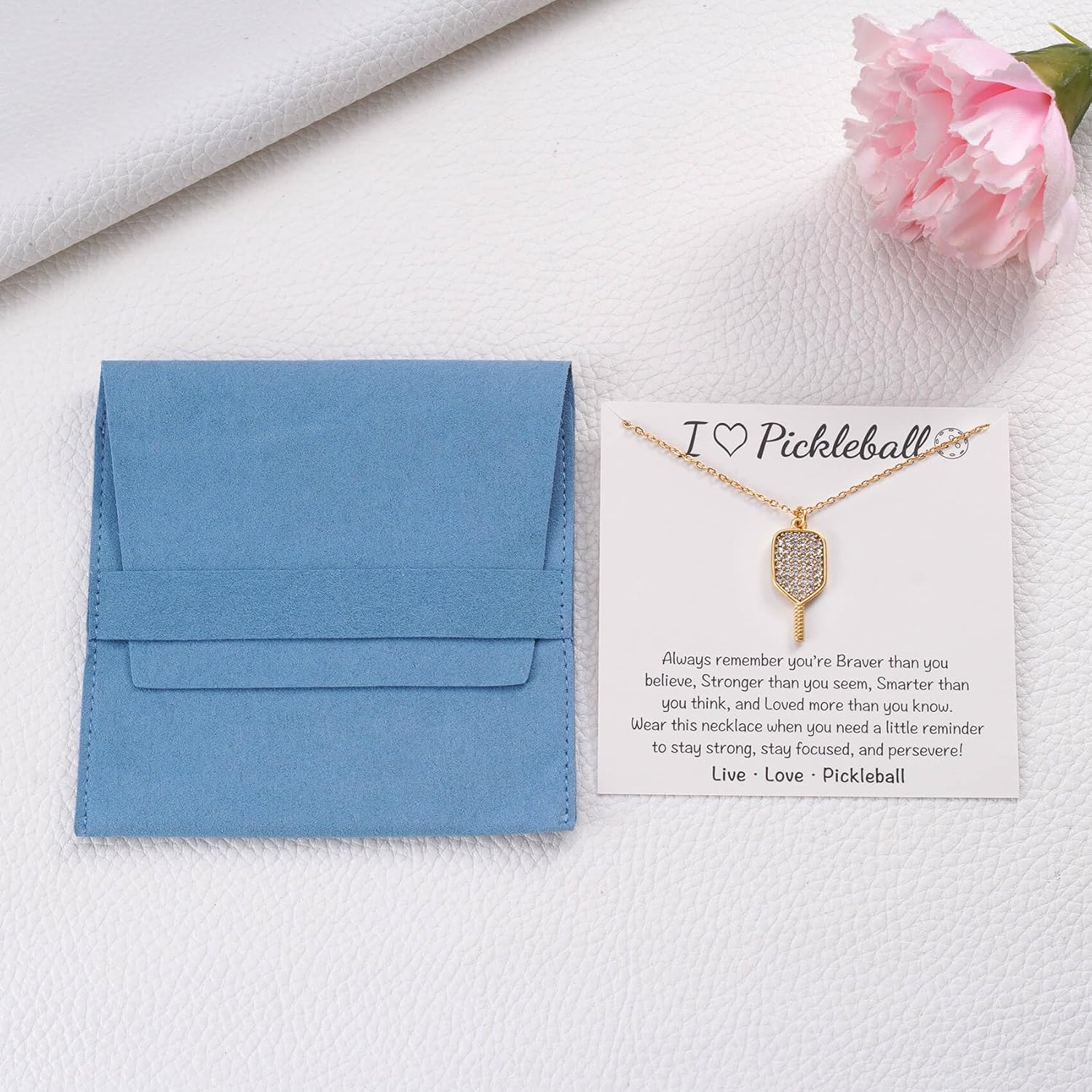 MIXJOY Pickleball Gifts for Women, Pickleball Teams Gifts, Pickleball Sport Lovers Gift, PB Necklace Valentine's Day Bday for Women - Image 7