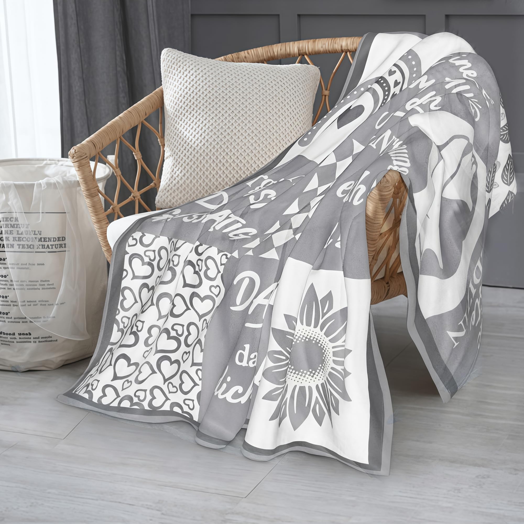 Geschenke für Frauen Kuscheldecke flauschig 150x200cm - Geburtstagsgeschenk für Freundin & Beste Freundin Geschenke, Herzensmensch Geschenk für Tante, Schwester - Flanell Sofadecke