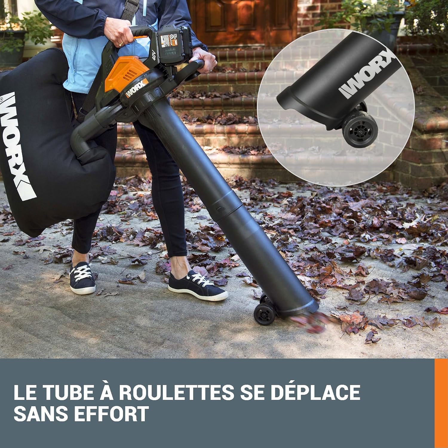 souffleur feuilles worx – vue détaillée