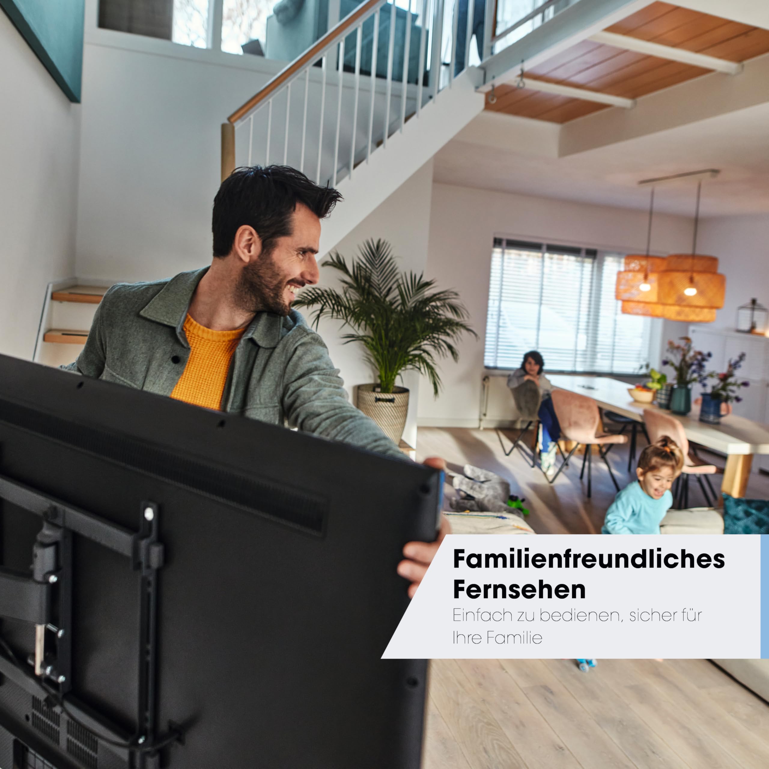 Vogel's TVM 3447 Vollbewegliche TV-Wandhalterung für 32-65 Zoll Fernseher | Bis Zu 180° Schwenkbar mit Premium-Gelenke, 20° Neigbar, 25 kg Tragkraft, TÜV-Zertifiziert, VESA 400x400, Inkl. Fischer-Dübel