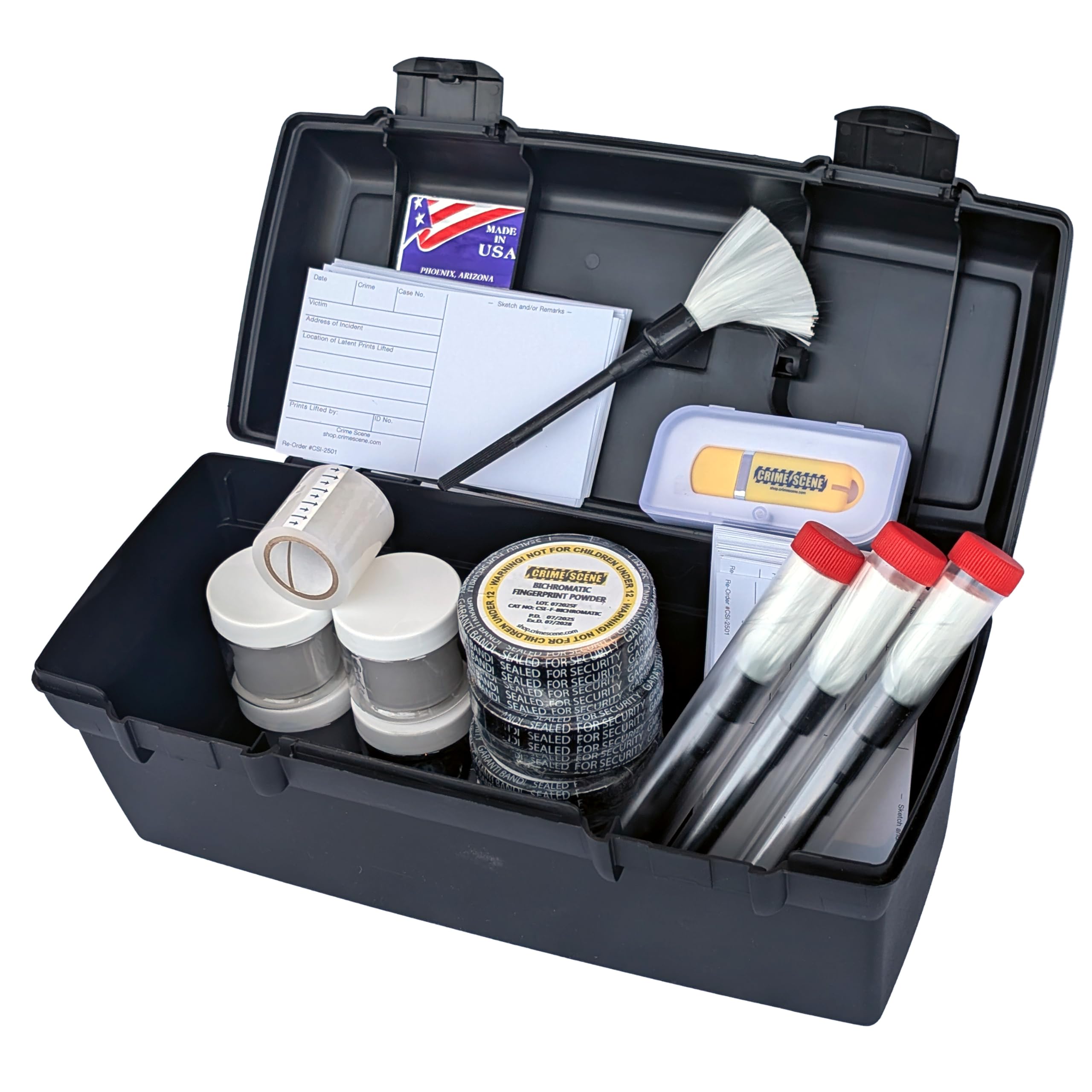 Classroom Fingerprint Kit - Serves 4 Work Groups of Students - Lift at Least 100 Fingerprints Bichromatic Grey product thumbnail 2