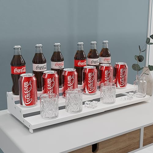 Miniatura 7 de Jojocross Organizador de especias para gabinete, almacenamiento de especias expandible de 3 niveles, ideal para armario de cocina, armario, despensa