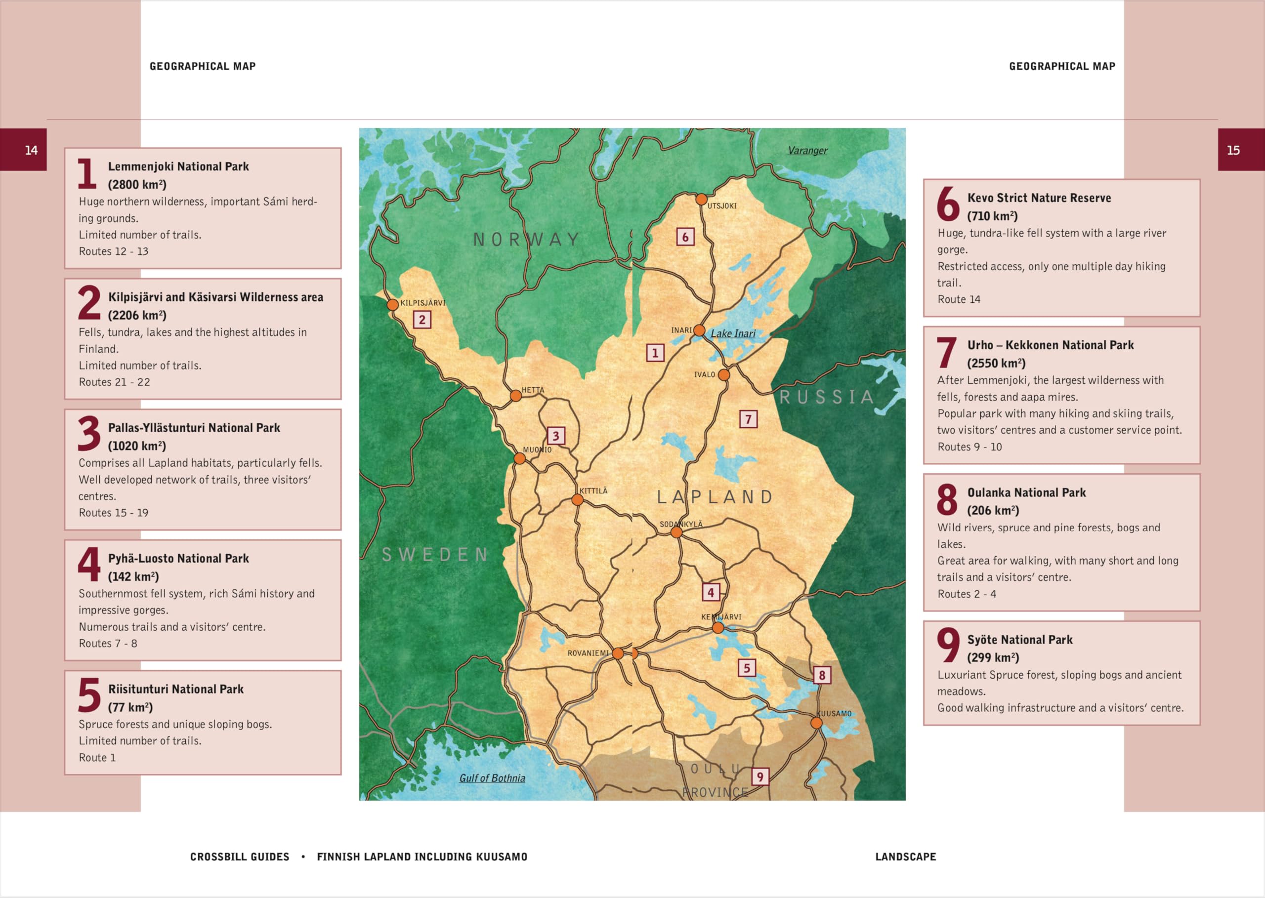 Finnish Lapland: including Kuusamo (Crossbill Guides)