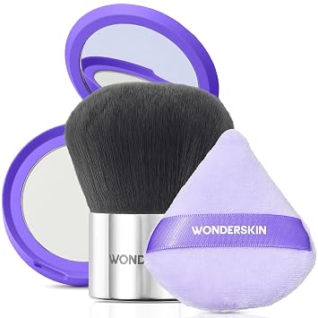 Wonderskin FYP Filter Powder with FYP Powder Puff and Kabuki Brush