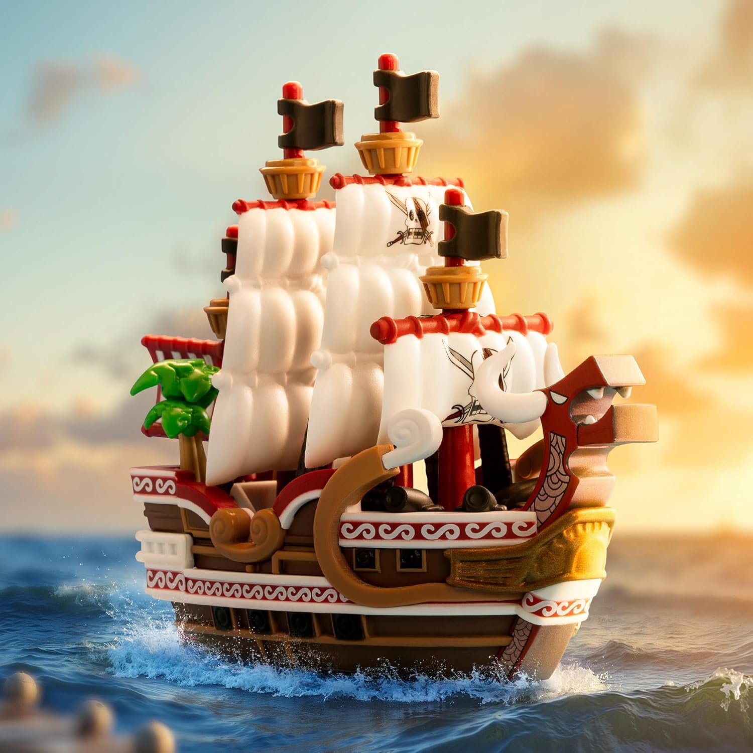 POP MART One Piece - The Grand Line Series Vehicles Blind Box Figures, Collectible Toys Home Decorations, Holiday Birthday Gifts for Boys, Whole Set