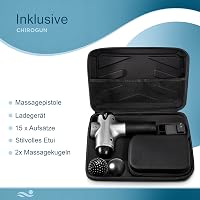 CHIROGUN Masszázspisztoly 14+1 Fejjel - 30 Sebességfokozatú Izommasszírozó Készülék Mély Szöveti Regeneráláshoz, Sportolóknak 8