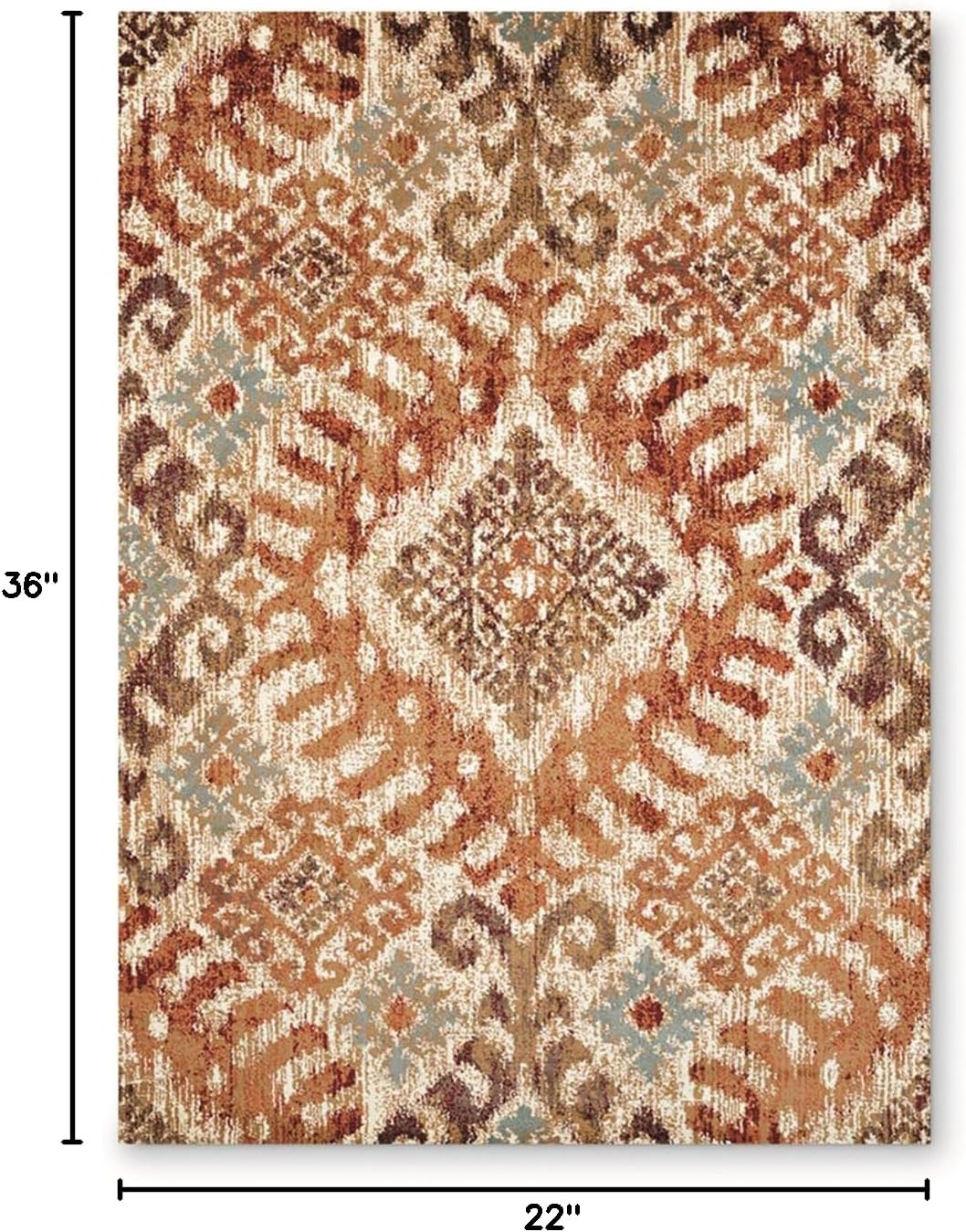 United Weavers of America Bridges Indoor Rug 1'10" x 3' Crimson