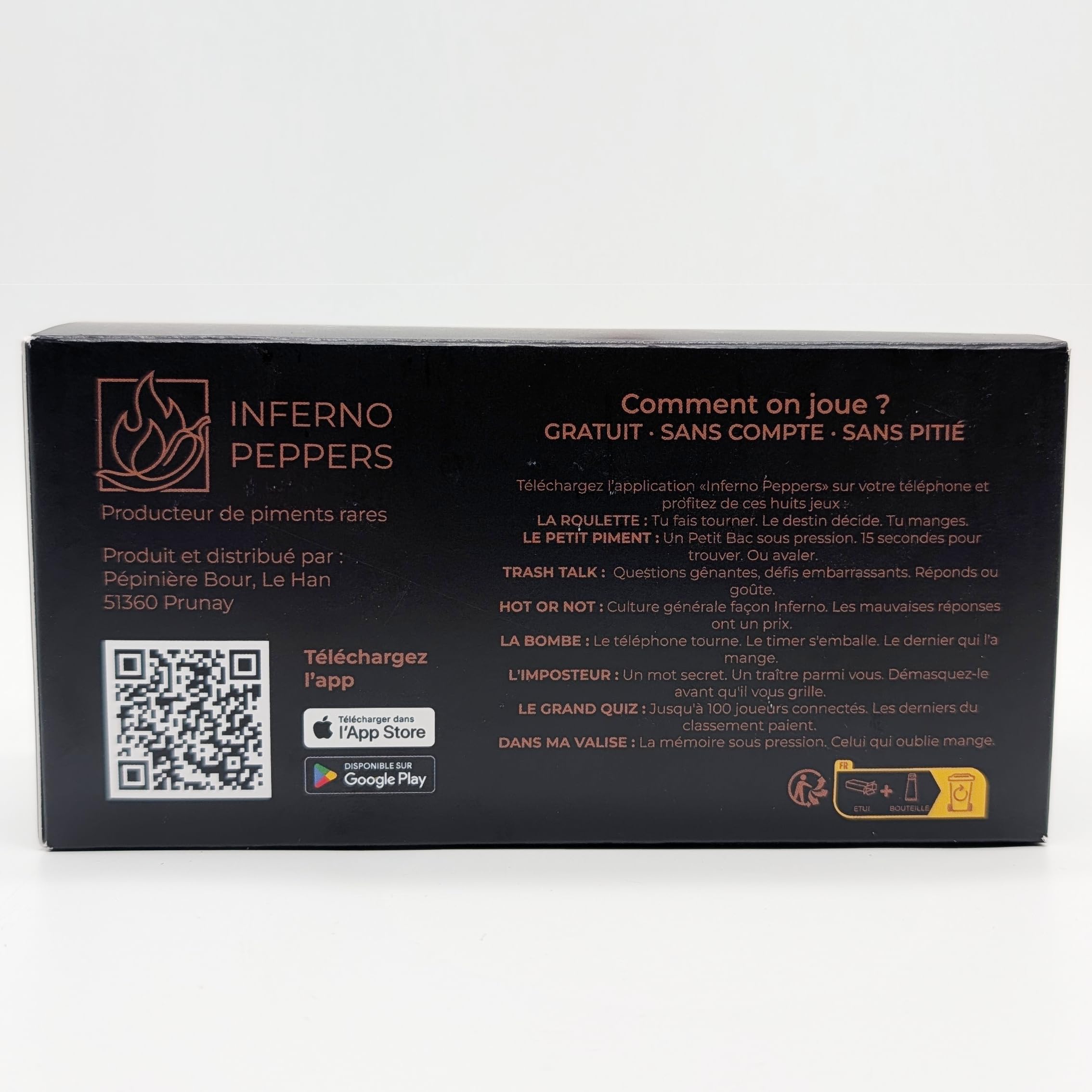 Pack 10 Sauces Piquantes avec 10 Jeux - Défi Pimenté entre Amis | 10 sauces piquantes de 0 à 1500000 Scoville
