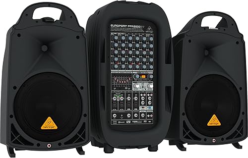 Miniatura 4 de Behringer EUROPORT PPA2000BT Sistema PA portátil ultracompacto de 2000 vatios de 8 canales con tecnología inalámbrica Bluetooth, color negro