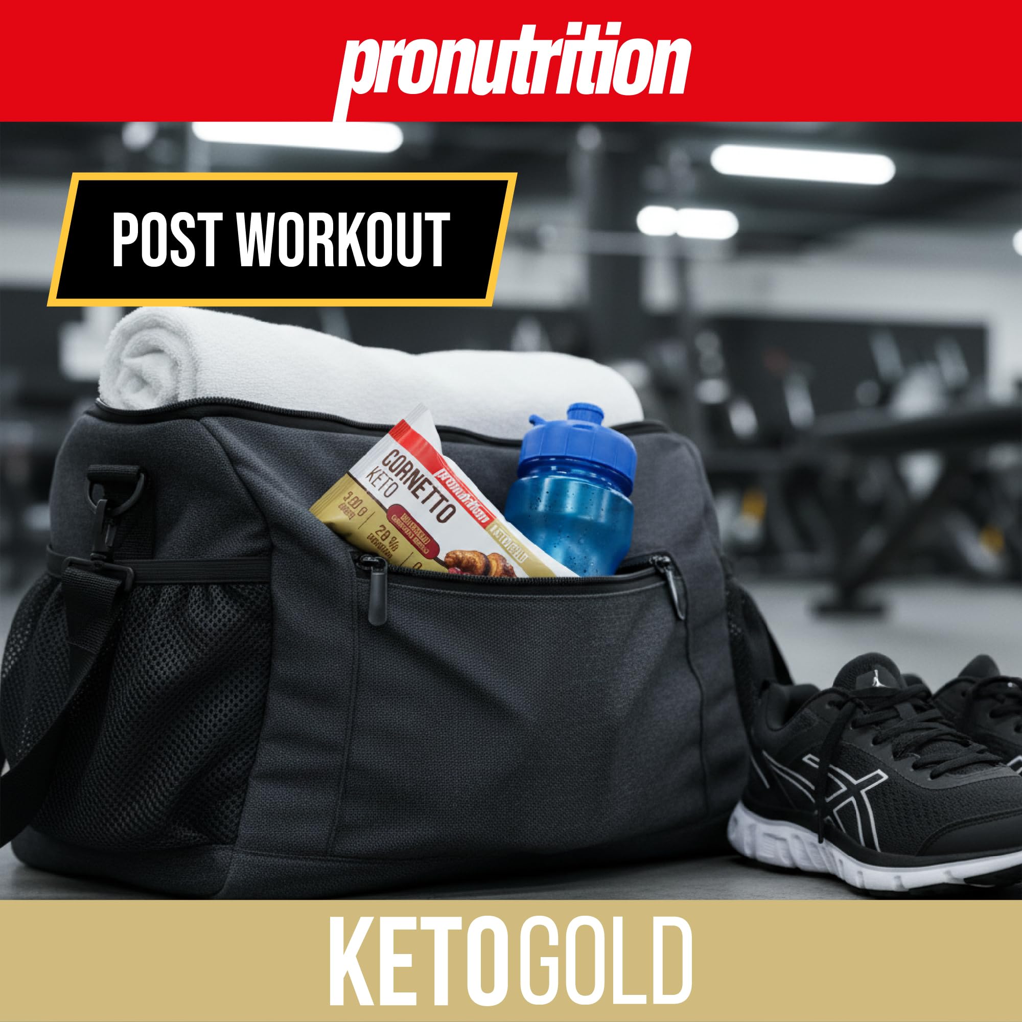 ProNutrition Cornetto keto multicereali (50 gr, Cioccolato e mirtilli) – Brioche keto sfogliata senza zuccheri aggiunti con 3,50 gr di carboidrati – Ideale per colazione o spuntini – Made in Italy