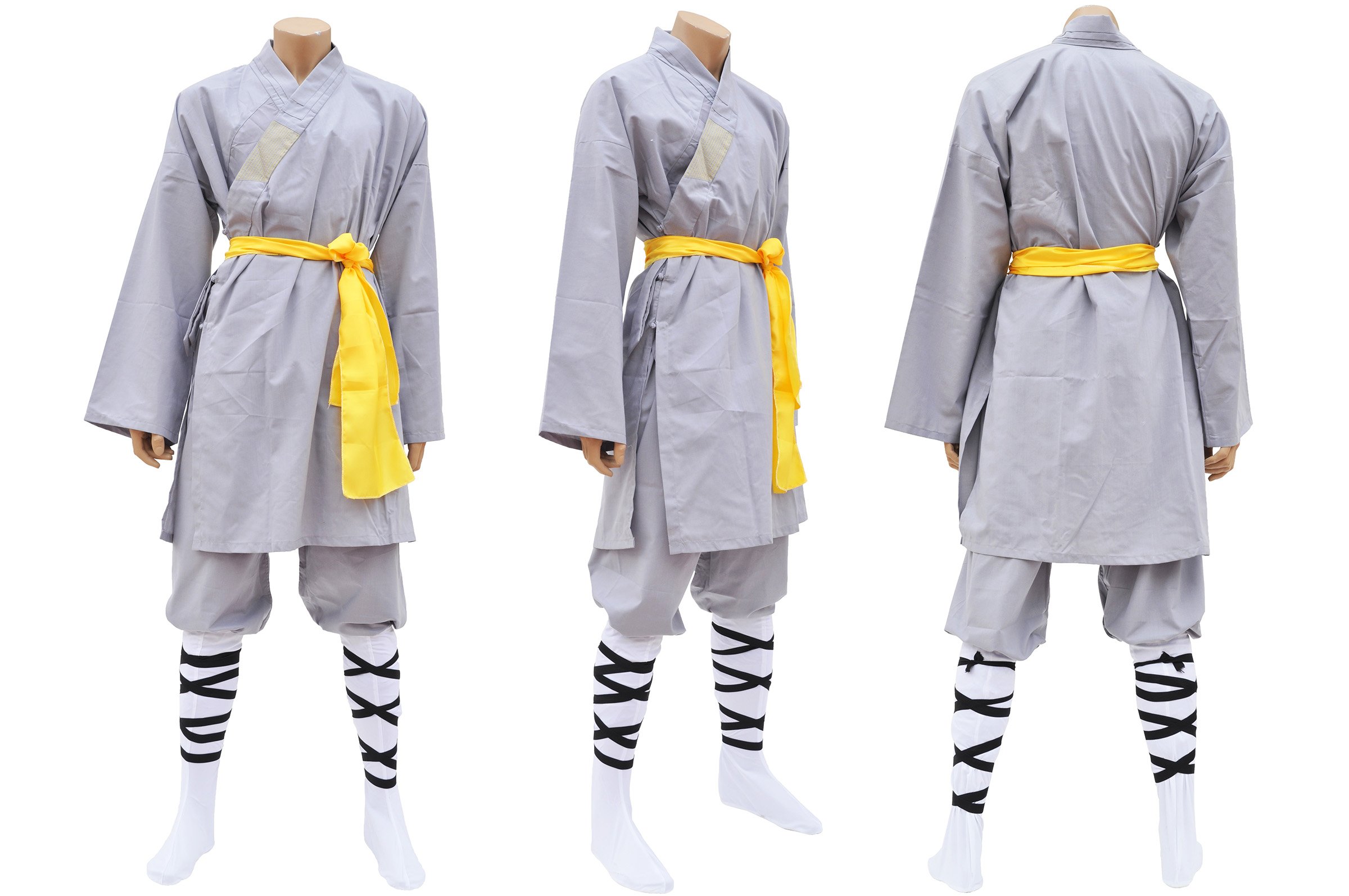ShenLong - Tenue de Shaolin, Coton Gris