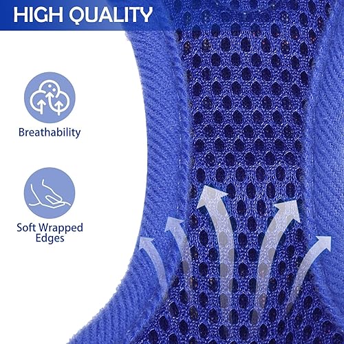 Miniatura 2 de SCENEREAL Arnés para perro con correa para perros pequeños y medianos, arnés y correa de malla suave para mascotas, chaleco ajustable sin tirones