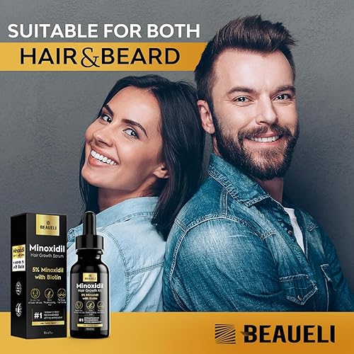 Miniatura 6 de Minoxidil Kit de Crecimiento de Barba para Hombres y Mujeres, Tratamientos para la Pérdida de Cabello y Recrecimiento del Cabello, Minoxidil 5%,