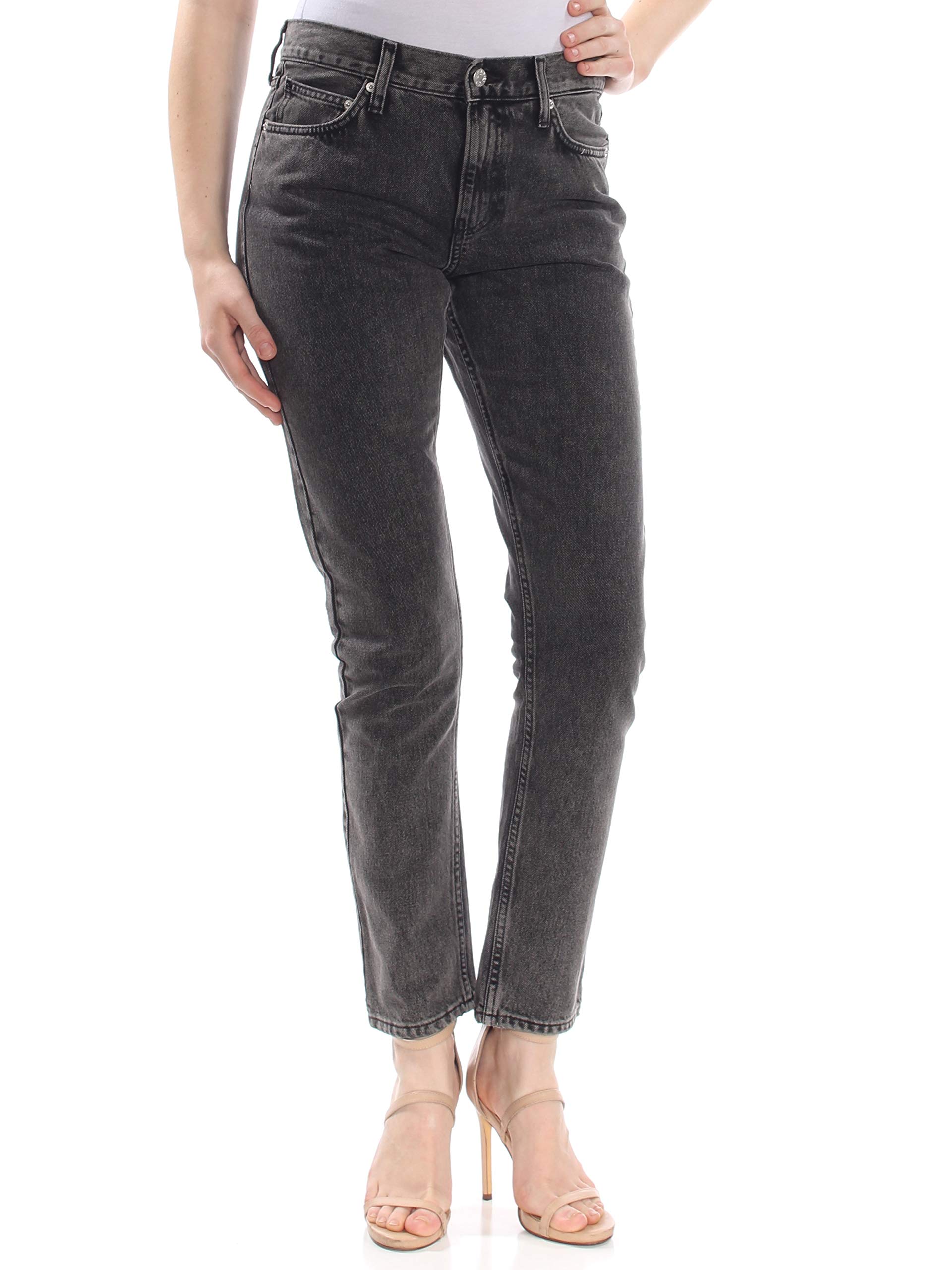 Calvin Klein Jeans Womens Denim Mid-Rise Jeans