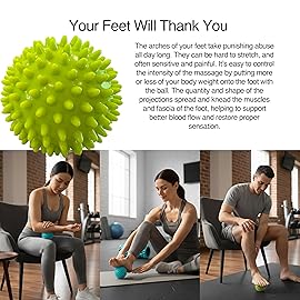 321 STRONG 5 in 1 Foam Roller Set with Hollow Core Deep Tissue Massager, Muscle Roller Stick, Stretching Strap, Spikey Plantar Fasciitis Ball, and Carry Bag, with 4K eBook