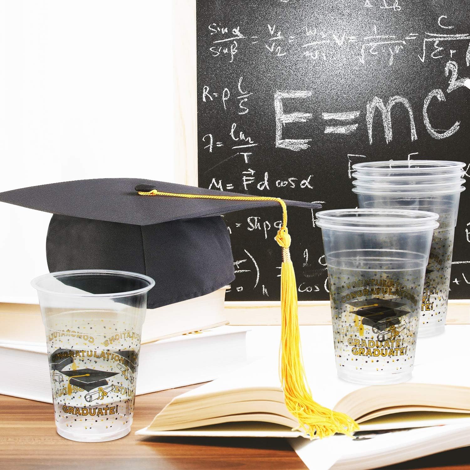 🔥 Cаѕhbасk uр tо 70% Party Essentials Soft Plastic Printed Party Cups, 16-Ounce, Graduation, 100-Count