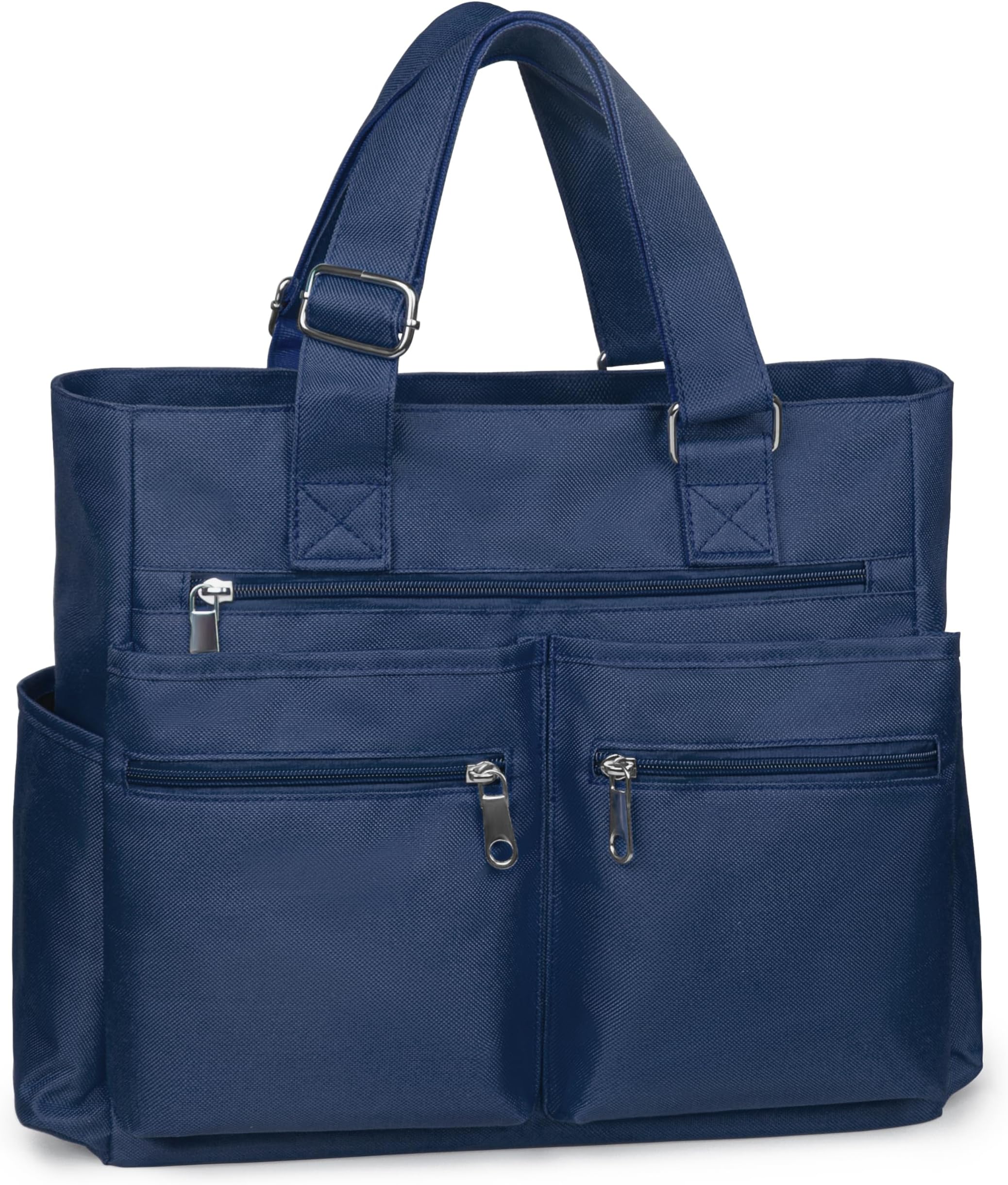 VOLGANIK ROCK Waterproof Nylon Oxford Multi-pocket Tote Bags Fashion Travel Laptop Briefcase Work Purse for Women & Men