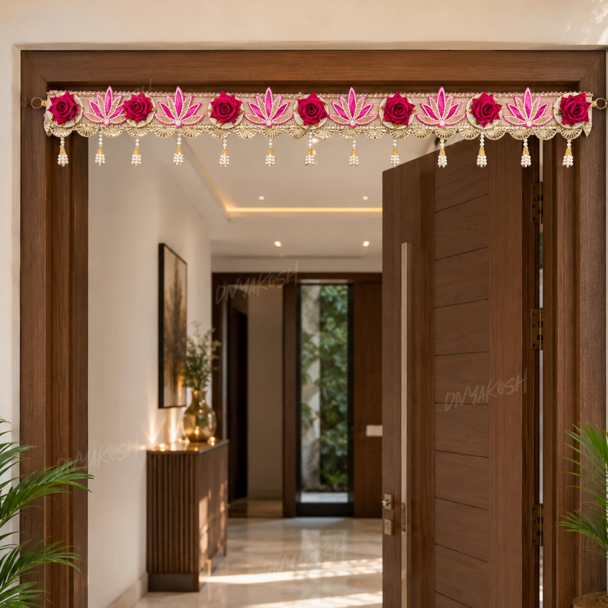 Divyakosh Rose Toran - Handmade Door Hanging -6