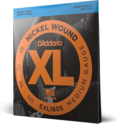 Miniatura 83 de Cuerdas para guitarra, bajo, de la marca D'Addario, blanco negro rojo azul