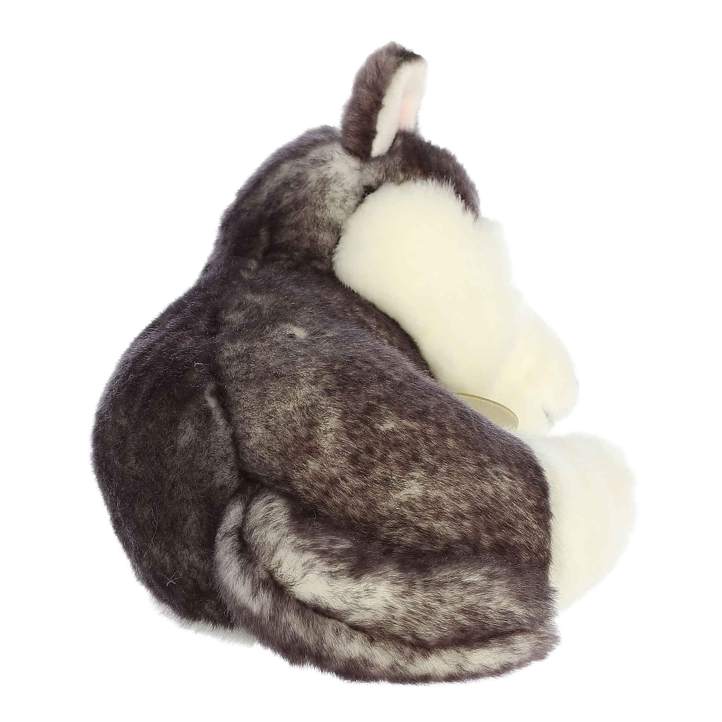 Aurora Adorable Miyoni Tots Sleepy Husky Pup Stuffed Animal - Lifelike Details Make a Cherished Companion - Perfect for Decorating Bedrooms or Classrooms - Gray 10 Inches
