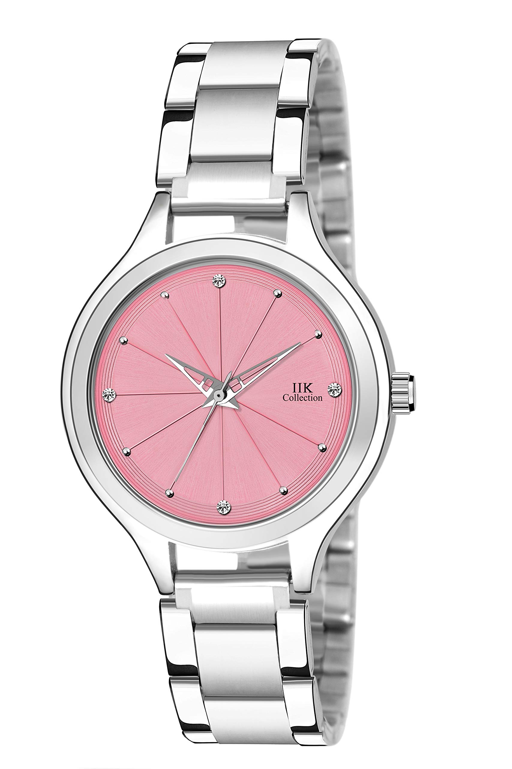 IIK COLLECTION Analogue Pink Dial Silver Bracelet Girls & Womens Wrist Watch (IIK-3028W) (B08QW2ZXKJ) Amazon Price History, Amazon Price Tracker