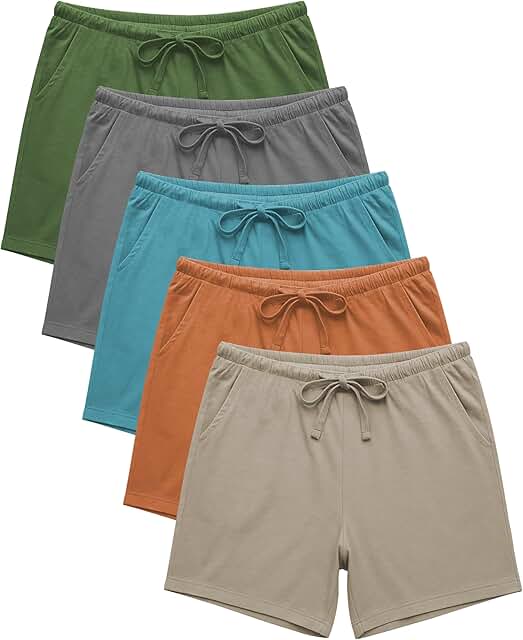 Andrew Scott Women's Soft Cotton Stretch Knit Drawstring All-Purpose Cas...