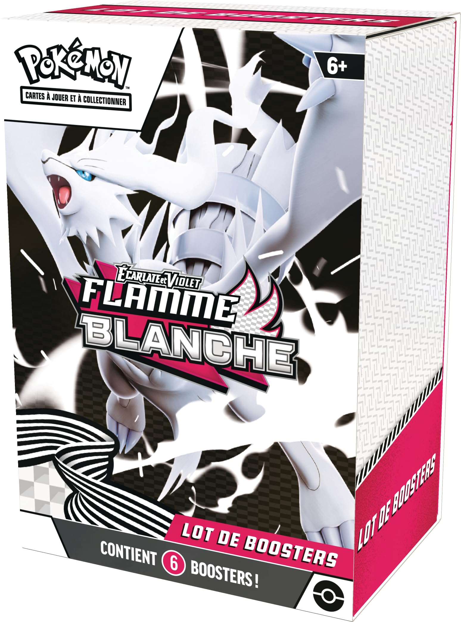 Pokémon : Lot de boosters Écarlate et Violet – Flamme Blanche (6 boosters) du JCC Pokémon