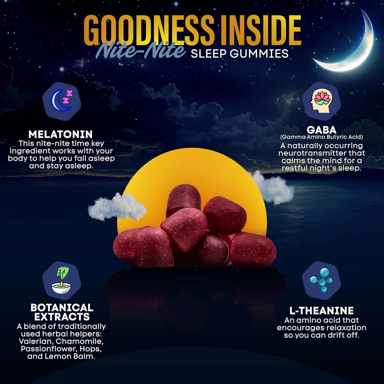 Dr. Price Sleep Gummies for Adults – 3mg Melatonin, L-Theanine, GABA & Herbal Blend – Mixed Berry Flavor, Gluten-Free Sleep Aid – 60 Count - Image 4