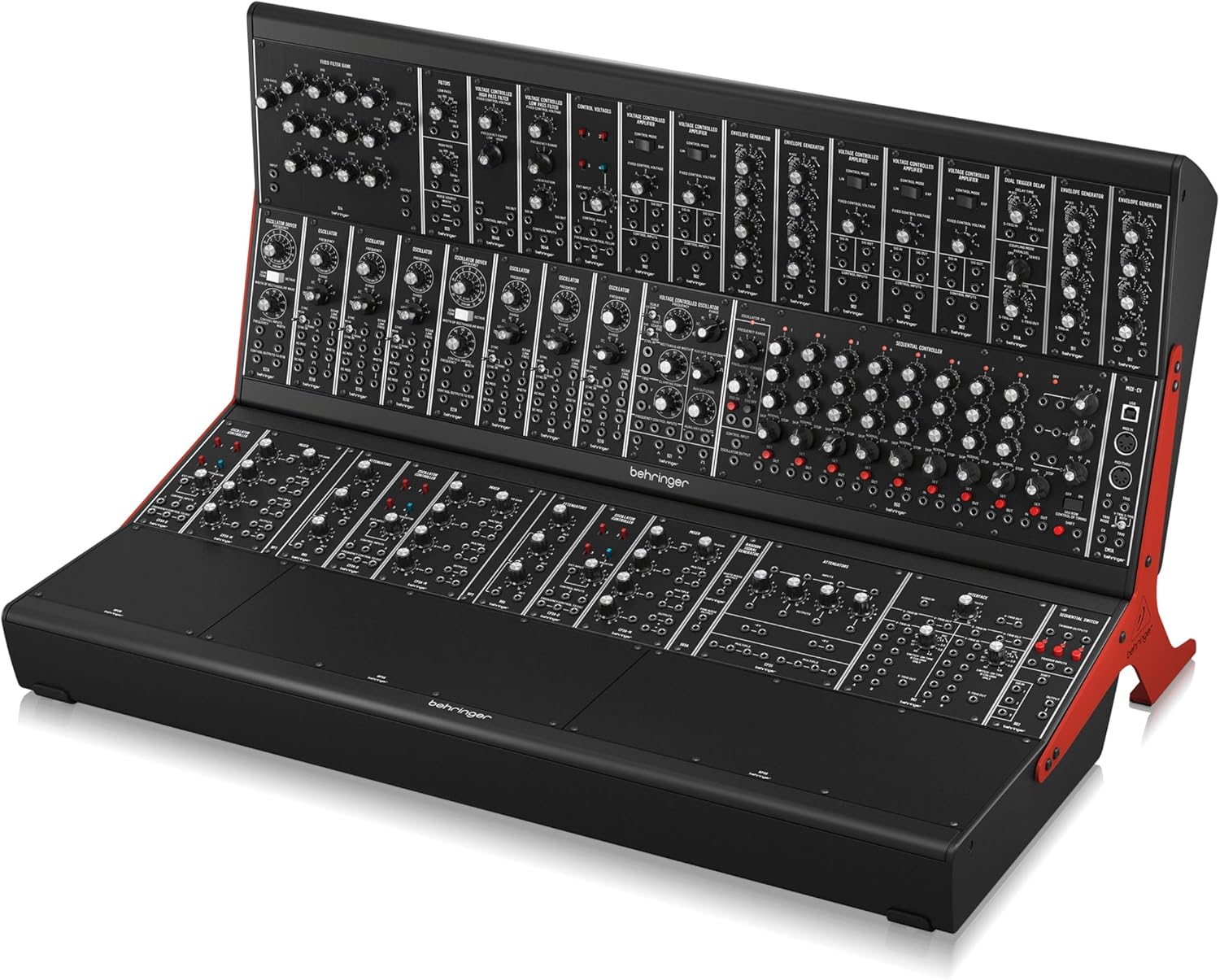 Behringer SYSTEM 55 Complete "System 55" Modular Synthesizer with 38 Modules, MIDI-to-CV Converter and 2 EURORACK GO Cases