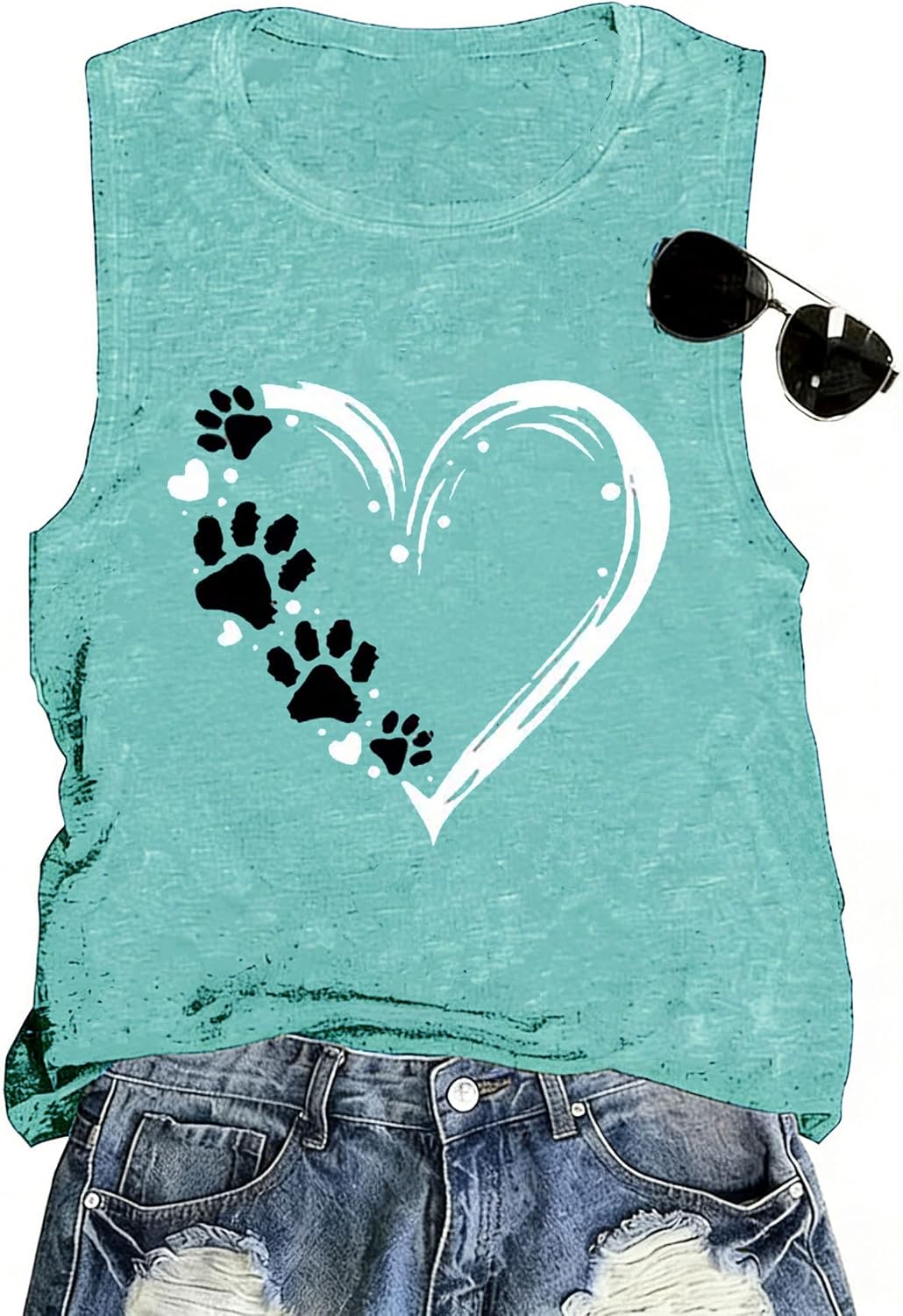 Womens Tank Tops Boho Casual Summer Tops Crew Neck Sleeveless Beach Graphic Shirts Muscle Workout Tunic Tops