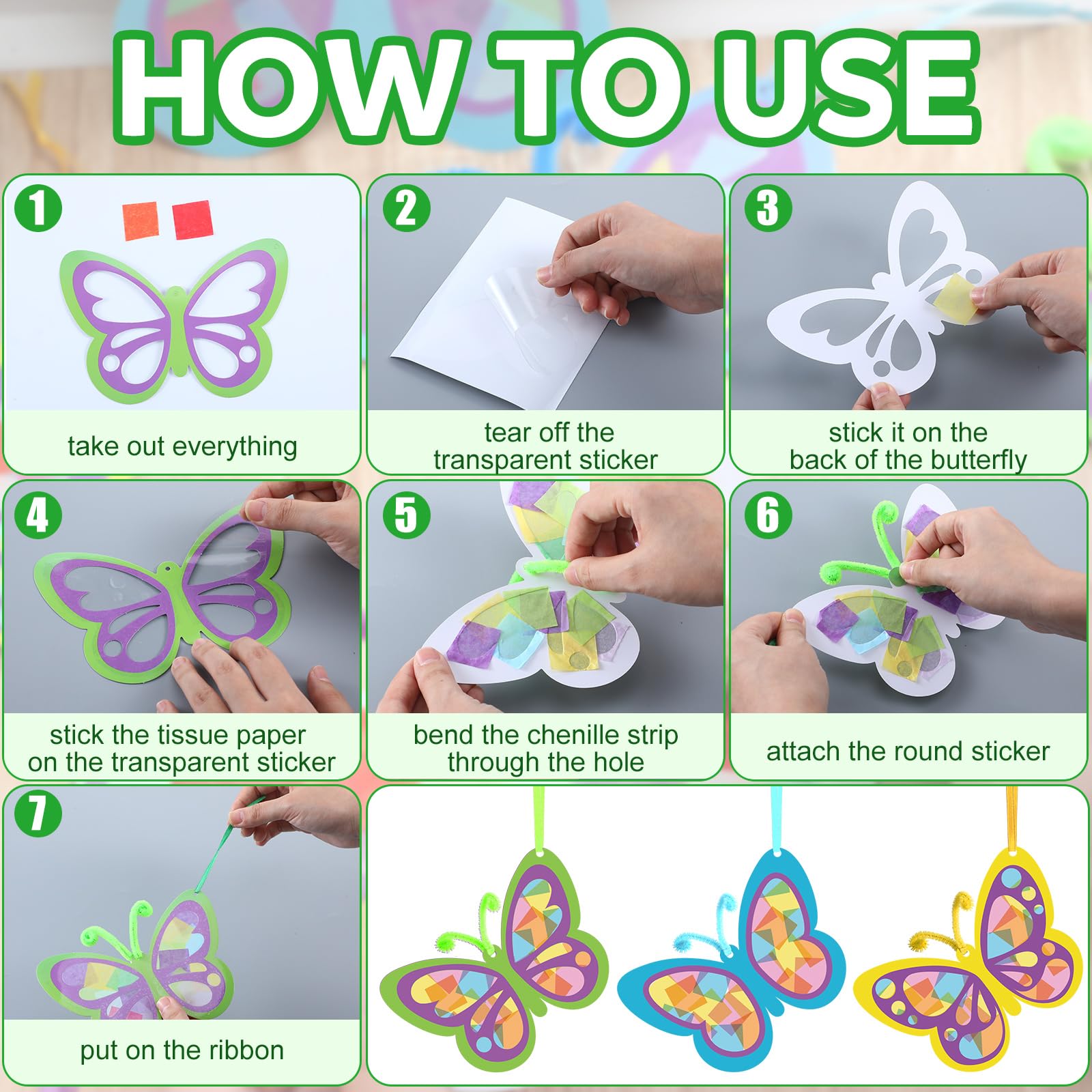 How To Make Butterfly Suncatchers
