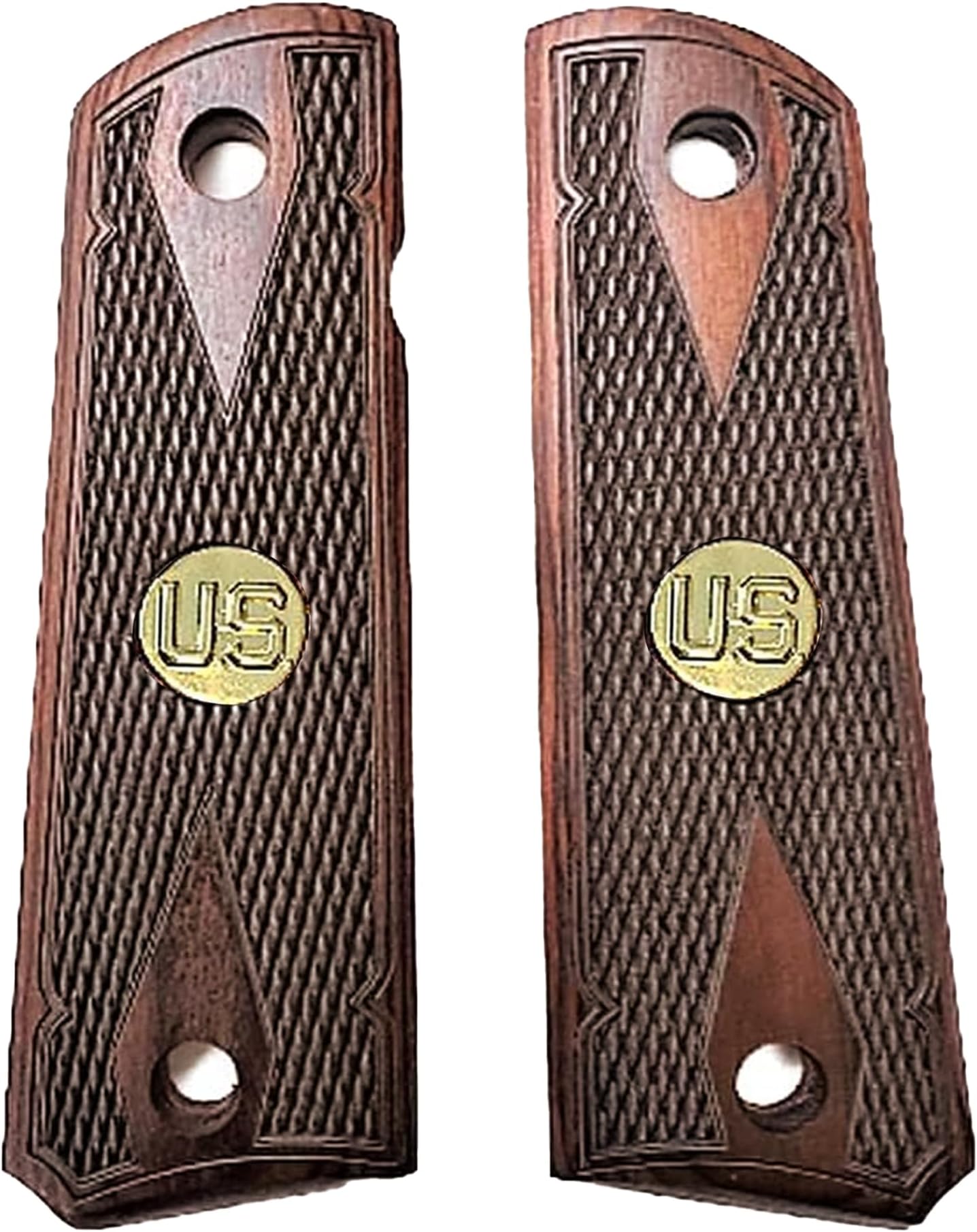 Premium 1911 Grips Full Size Replacement for Colt 1911 — Double Diamond Style, Colt Government Compatible