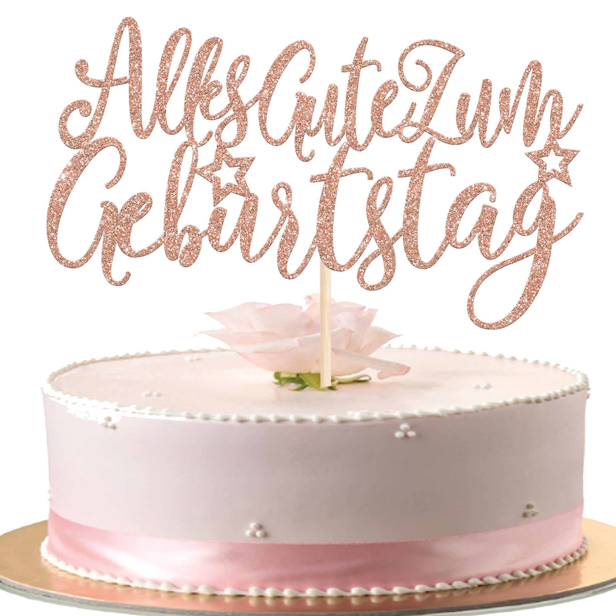 1 Stück Renn Auto Tortendeko Glitzer Fast One Cake Topper Ka