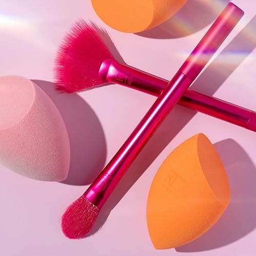 Miniatura 8 de Real Techniques Juego de brochas Starlite Nights de edición limitada + kit de esponja, cepillo de maquillaje y esponja de mezcla de maquillaje para