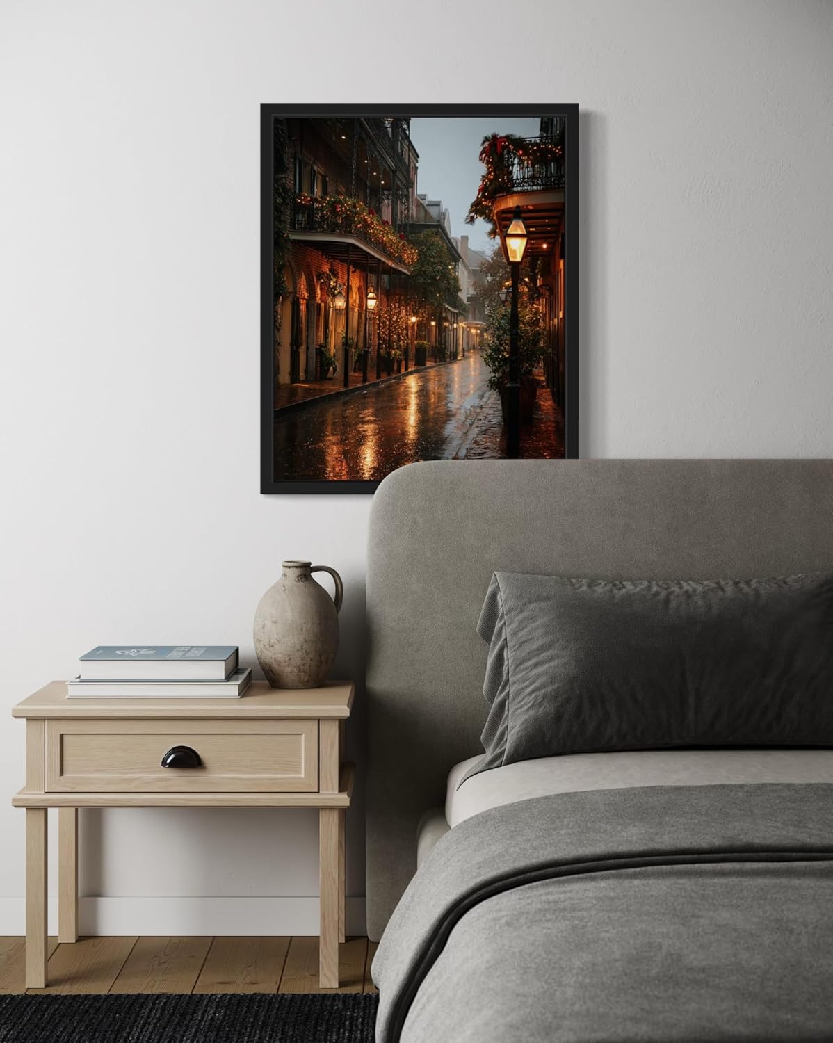 Louisiana French Quarter Wall Art Print Poster, State Painting Photo Artwork Wall Decor Nature Landscape Bedroom Bathroom Living Room 165B (Louisiana French Quarter, 24 x 36 inches, Unframed)