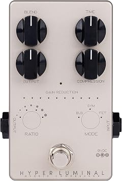 Darkglass Hyper Luminal Bass Compressor Pedal w/Gain Reduction Meter, 4-knob Interface, and Analog Signal Path